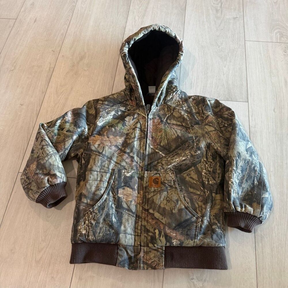 Carhartt Realtree Camo Active Work Jacket Size s 7/8